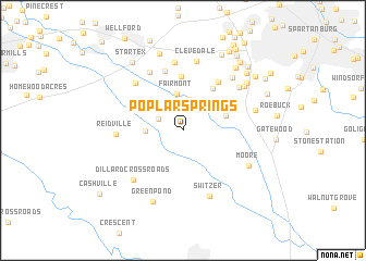 map of Poplar Springs