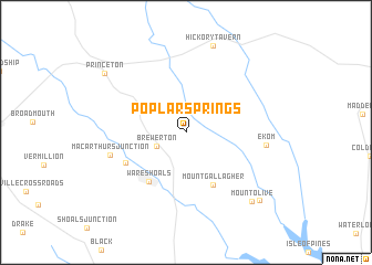 map of Poplar Springs