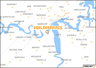 map of Poplar Springs