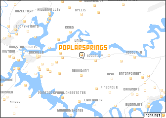 map of Poplar Springs