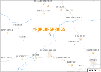 map of Poplar Springs