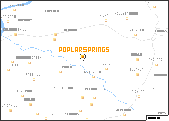 map of Poplar Springs