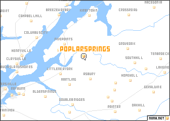 map of Poplar Springs