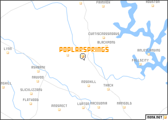 map of Poplar Springs