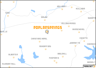 map of Poplar Springs