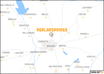 map of Poplar Springs