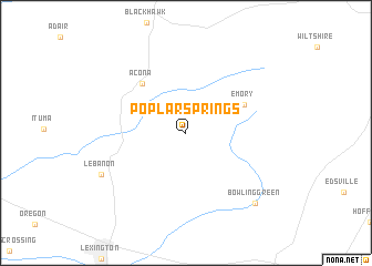 map of Poplar Springs