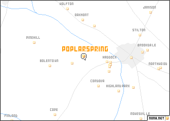 map of Poplar Spring