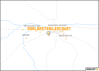 map of Poplars Trailer Court