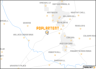map of Poplar Tent