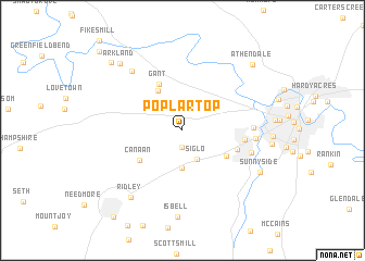 map of Poplar Top