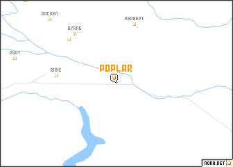 map of Poplar