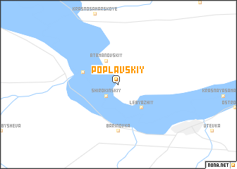 map of Poplavskiy