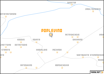 map of Poplëvino