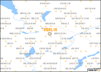 map of Poplin