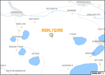 map of (( Poplygina ))