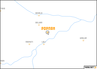 map of Popnam