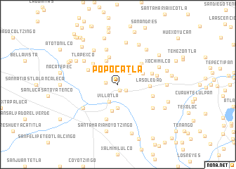 map of Popocatla