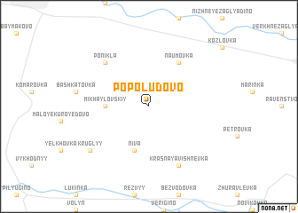 map of Popoludovo