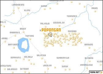 map of Popongan