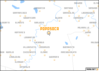 map of Poposoca