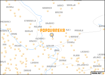 map of Popova Reka