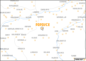 map of Popovce