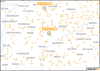 map of Popovci