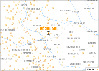 map of Popov Dol