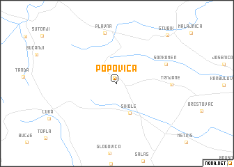 map of Popovica