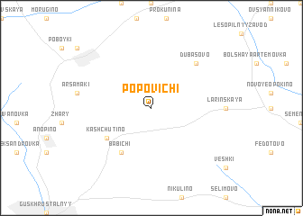 map of Popovichi