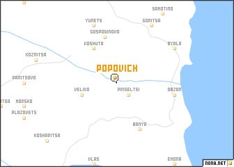 map of Popovich