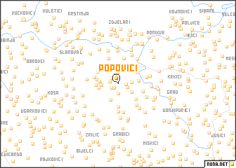 map of Popovići