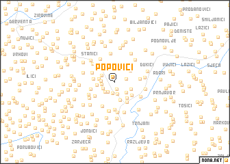 map of Popovići