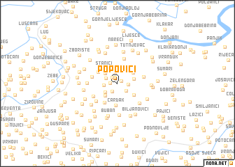 map of Popovići