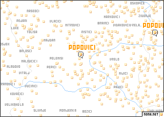 map of Popovići