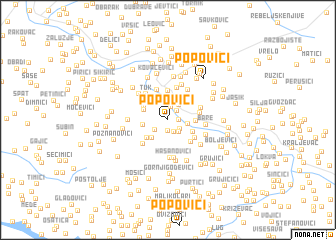 map of Popovići