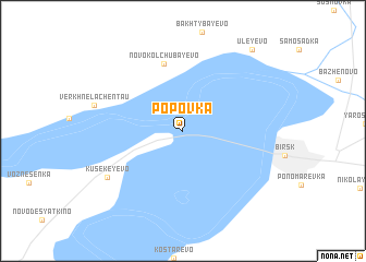 map of Popovka