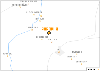 map of Popovka