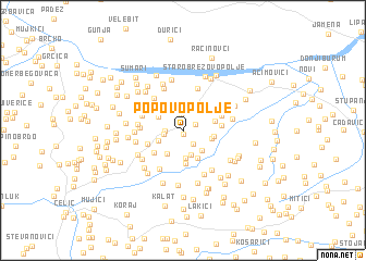 map of Popovo Polje