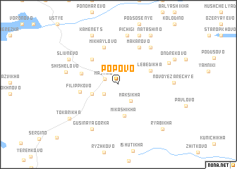 map of Popovo