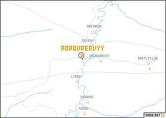 map of Popov Pervyy
