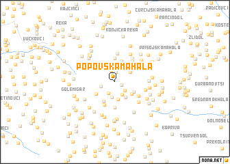 map of Popovska Mahala