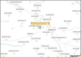 map of Popovskaya