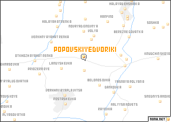 map of Popovskiye Dvoriki