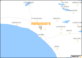 map of Popovskoye