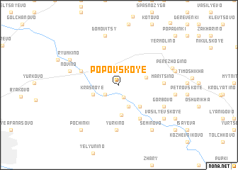 map of Popovskoye