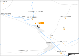 map of Popov