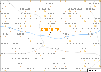 map of Popowice