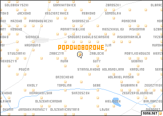 map of Popowo Borowe